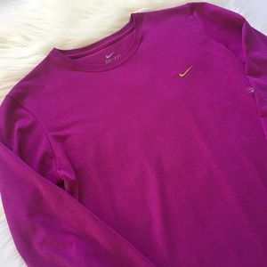 Nike Tops - Nike Dri-Fit Long Sleeve Top Size Large Pink Nike Tops - Nike Dri-Fit Long Sleeve Top Size Large Pink